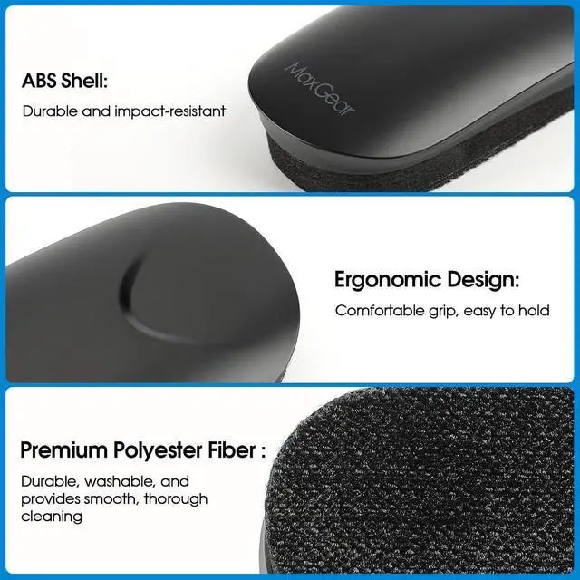 Alt view image 3 of 7 - MaxGear Magnetic Dry Erase Eraser, ABS Shell Washable Whiteboard Eraser
