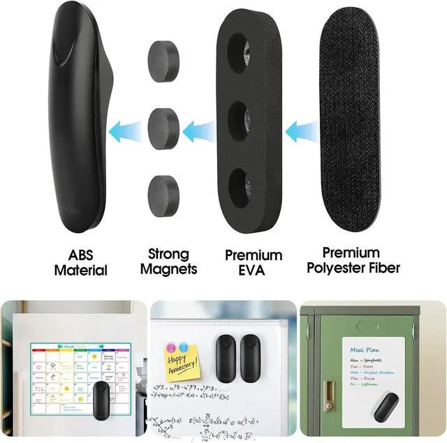 Alt view image 4 of 7 - MaxGear Magnetic Dry Erase Eraser, ABS Shell Washable Whiteboard Eraser