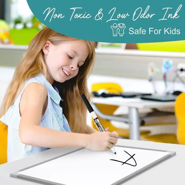 Alt view image 5 of 7 - EXTRIC Black Dry Erase Markers Fine Tip 12 PK Whiteboard Markers