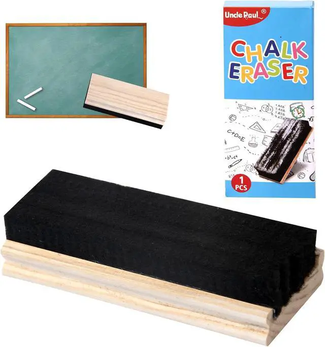 Alt view image 3 of 6 - Chalkboard Eraser Campus Style Pine Wood Engravable Cleaner DIY Gift