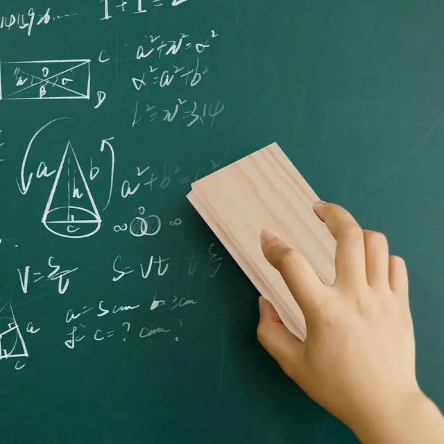 Alt view image 5 of 6 - Chalkboard Eraser Campus Style Pine Wood Engravable Cleaner DIY Gift