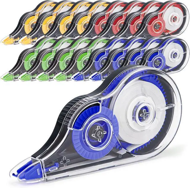 Main image of 16 Pcs Colorful Correction Tape, 39.4 Ft, Bulk
