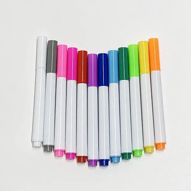 Main image of 12-Color Neon Dry Erase Markers,Diy,Planing life