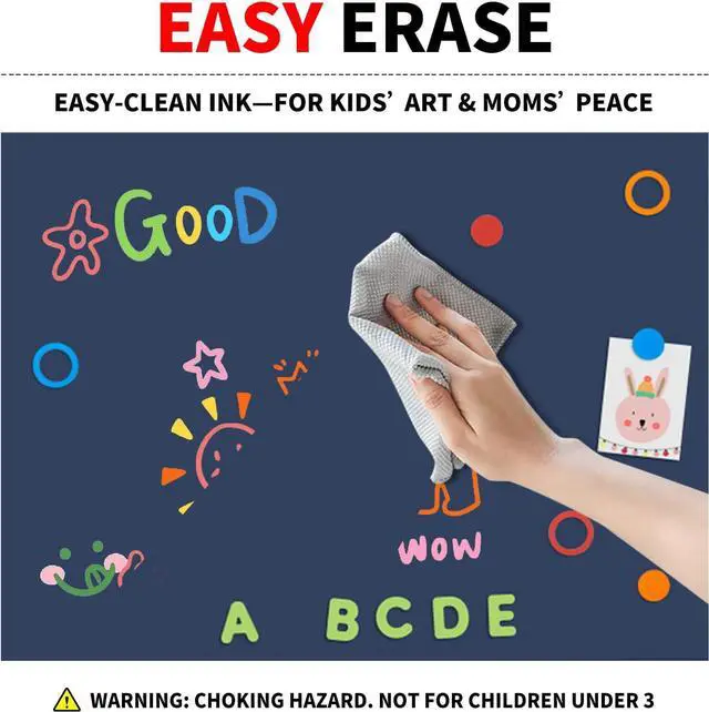 Alt view image 5 of 6 - Brush Tip Dry Erase Markers for Kids, 12 Colors Whiteboard Markers