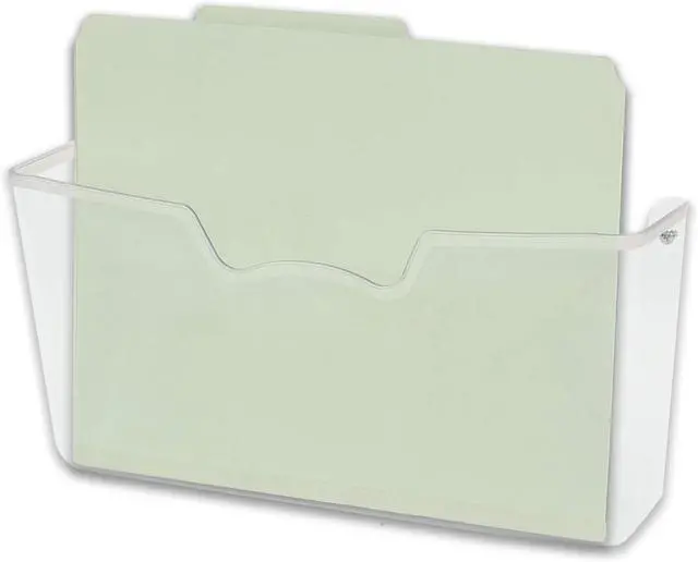 Alt view image 2 of 4 - Simple Houseware Clear Wall Mount Pocket Hanging File Holder, 1-Pack