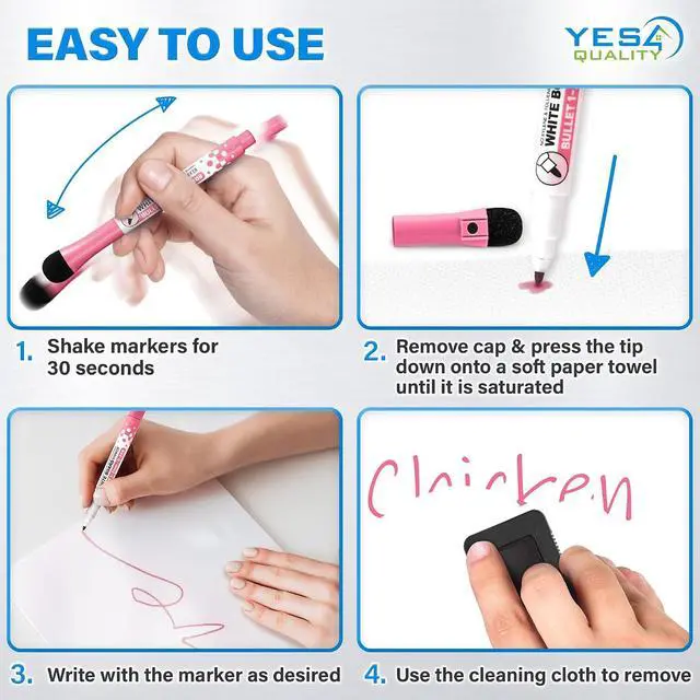 Alt view image 7 of 7 - 17x11 Magnetic Dry Erase White Board for Fridge w/ 3 Markers & Eraser