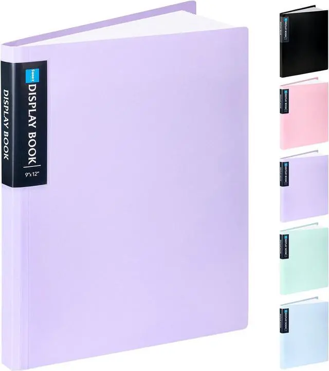 Main image of Sooez Art Portfolios 9"x12", 40 Pockets Large Portfolio Folder Display