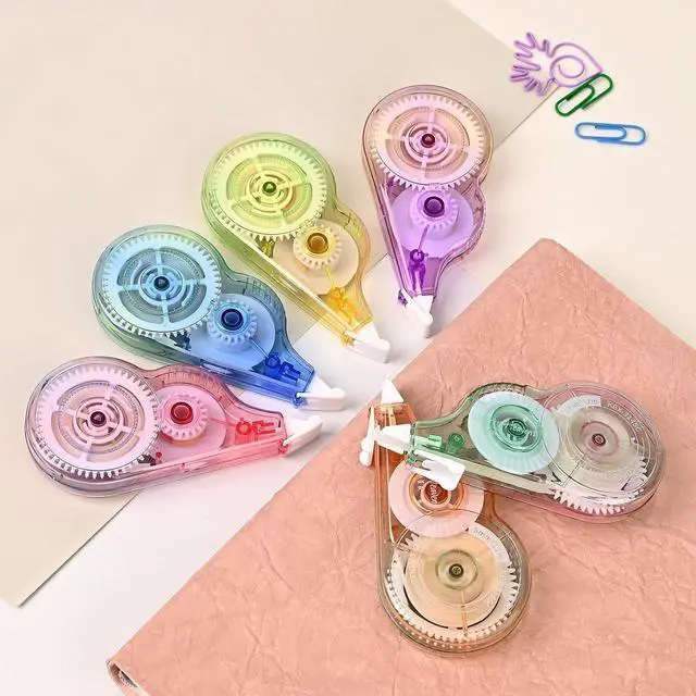 Main image of Temiary 6 Pcs Correction Tapes for Instant Corrections, Easy To Use White Smooth Pull Out Tape, Aesthetic Tape for School Office (Gradient)