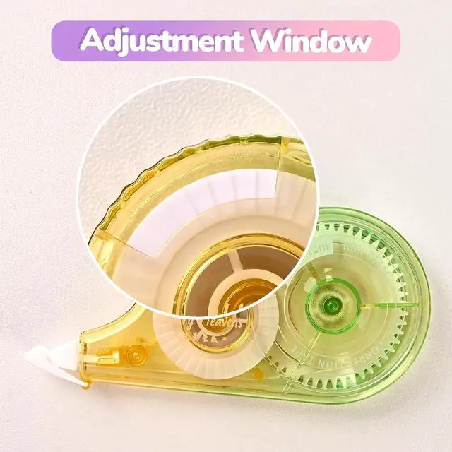 Alt view image 3 of 7 - Temiary 6 Pcs Correction Tapes for Instant Corrections, Easy To Use White Smooth Pull Out Tape, Aesthetic Tape for School Office (Gradient)
