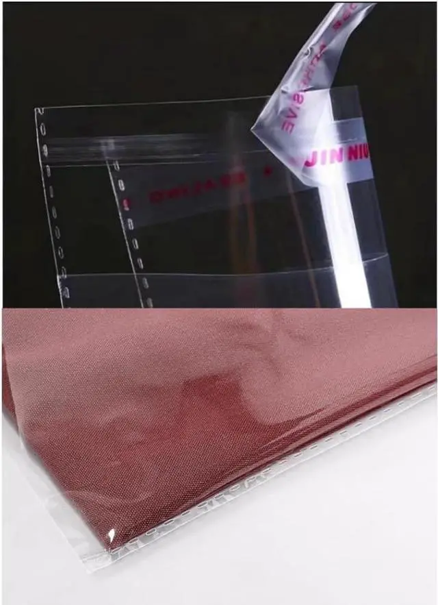 Alt view image 5 of 7 - 100 Pieces (9x12 Inch) Clear Plastic Bags for Packaging, Clothing & T-Shirts Strong Packing Self Adhesive Cellophane Bag