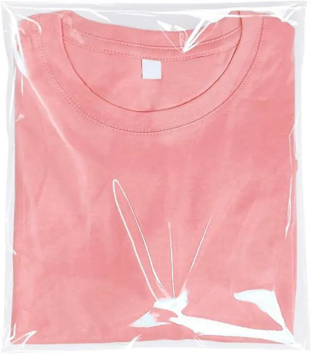Alt view image 6 of 7 - 100 Pieces (9x12 Inch) Clear Plastic Bags for Packaging, Clothing & T-Shirts Strong Packing Self Adhesive Cellophane Bag