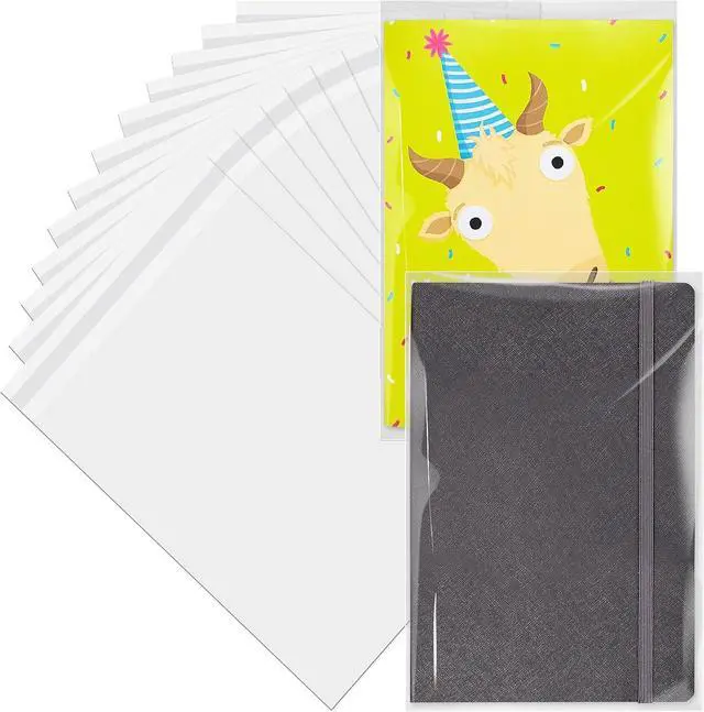 Main image of Vindafjord 100 Pack 9x12 Inches Clear Self Sealing Cellophane Bags