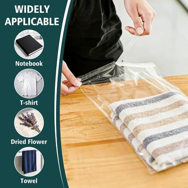 Alt view image 5 of 6 - Vindafjord 100 Pack 9x12 Inches Clear Self Sealing Cellophane Bags