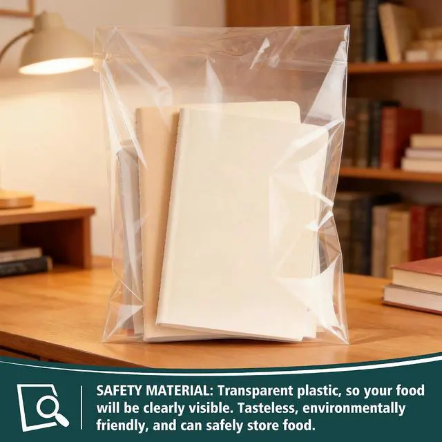 Alt view image 6 of 6 - Vindafjord 100 Pack 9x12 Inches Clear Self Sealing Cellophane Bags