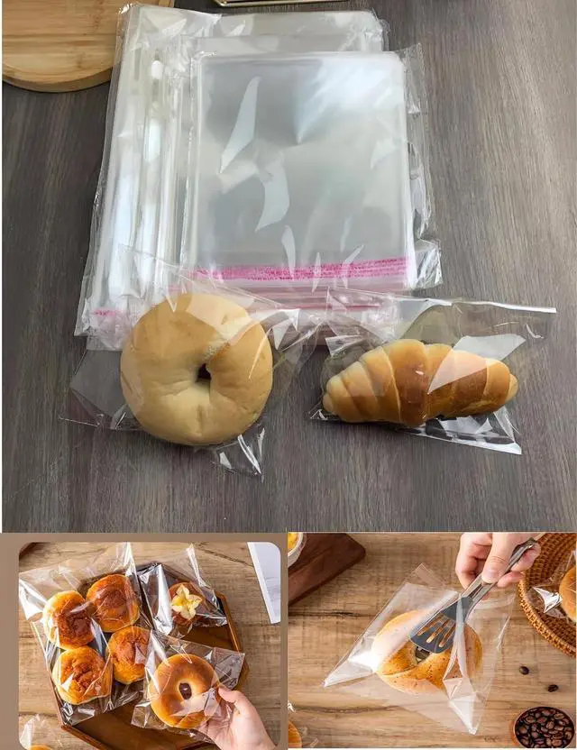 Alt view image 3 of 7 - Clear Resealable Cellophane Bags, 200 Pcs