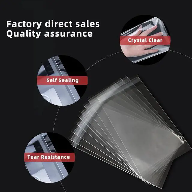 Alt view image 5 of 7 - Self Sealing Cellophane Bags, Clear, 10x14 in, 100 Pcs