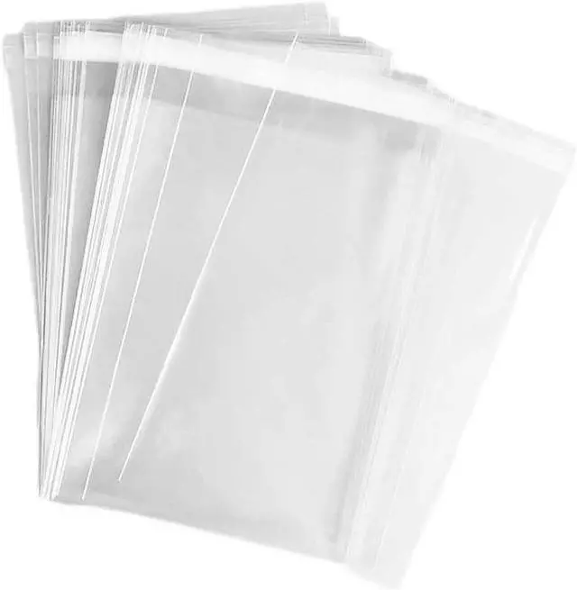 Main image of Nobranded 50 pcs Clear 9" x 12" Self Seal Cello Cellophane Bags Resealable Poly Bags 2.8 mils OPP Bag for Packaging Clothing, T Shirts, Art Painting,Treats,Party Favors,Gifts,Small Business