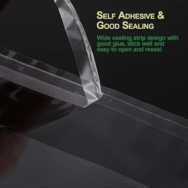 Alt view image 4 of 7 - Nobranded 50 pcs Clear 9" x 12" Self Seal Cello Cellophane Bags Resealable Poly Bags 2.8 mils OPP Bag for Packaging Clothing, T Shirts, Art Painting,Treats,Party Favors,Gifts,Small Business