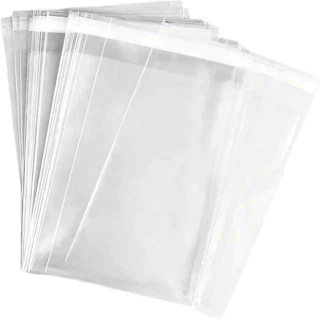 Main image of 7x10 inch 100Pcs Clear Self Sealing Cellophane Bags Resealable Adhesive Candy Nuts Treat Party Favors Photos A5 Cards Envelopes Gift Plastic Packaging Poly Bag