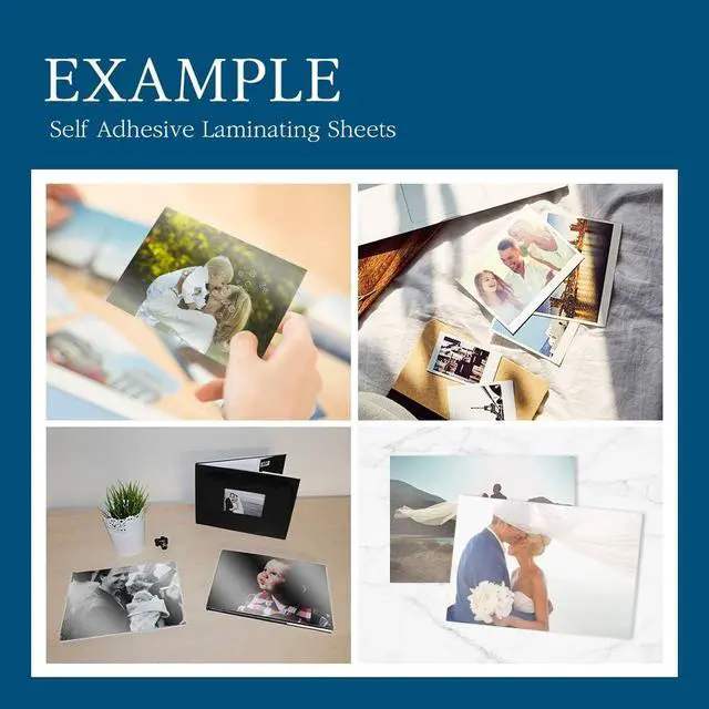 Alt view image 5 of 7 - VIOLETTO Self-Stick Laminating Sheets, No Heat, 8.7x12.2 in, 4 Mil, 20 Pack