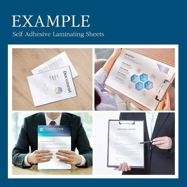 Alt view image 6 of 7 - VIOLETTO Self-Stick Laminating Sheets, No Heat, 8.7x12.2 in, 4 Mil, 20 Pack