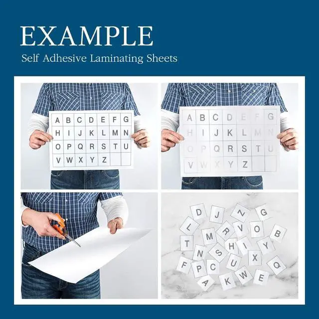 Alt view image 7 of 7 - VIOLETTO Self-Stick Laminating Sheets, No Heat, 8.7x12.2 in, 4 Mil, 20 Pack