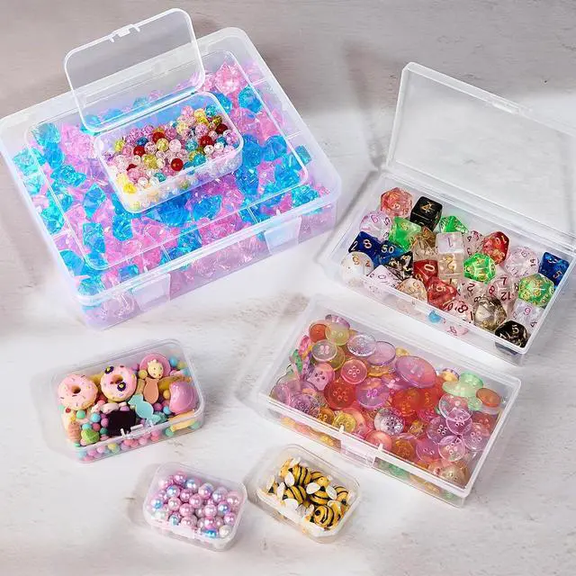 Alt view image 6 of 7 - Clear Small Plastic Storage Containers with Lids, 7 Pack