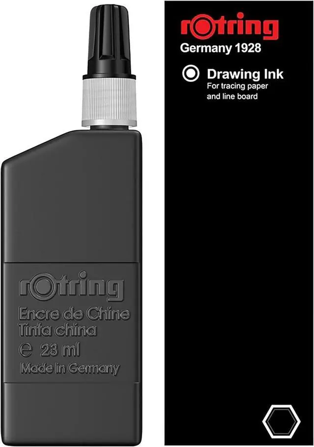 Main image of rOtring Isograph Technical Drawing Pen, Liquid Ink, 23 ml, Black