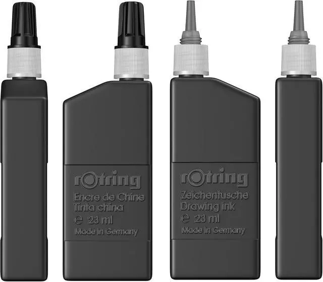 Alt view image 2 of 3 - rOtring Isograph Technical Drawing Pen, Liquid Ink, 23 ml, Black