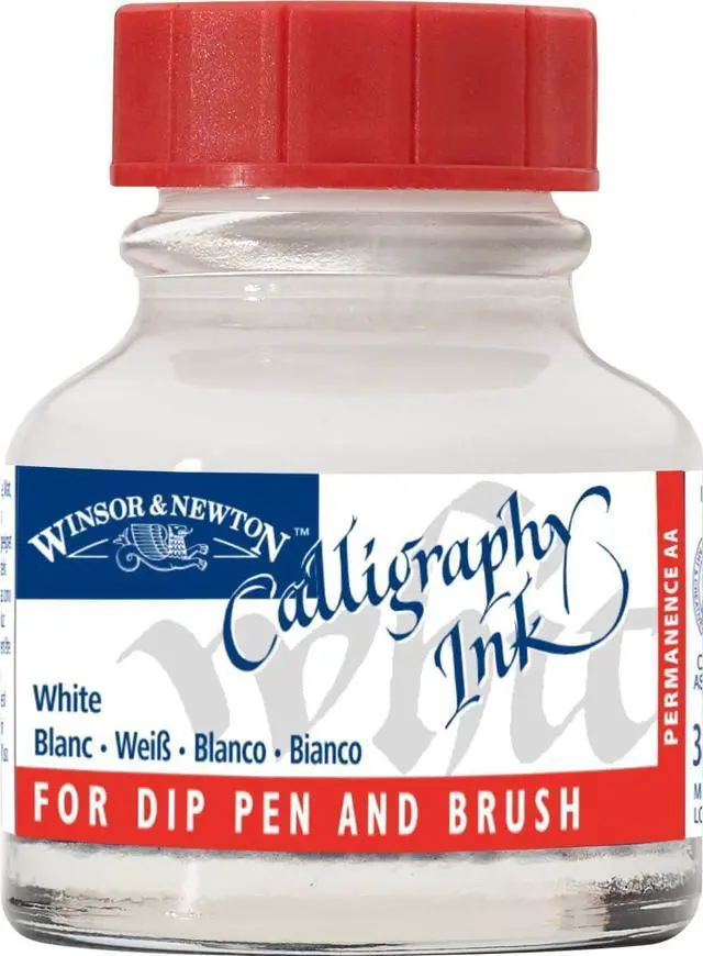 Main image of Winsor & Newton Calligraphy Ink, 30ml (1-oz) Bottle, White