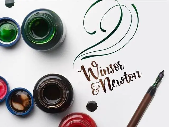 Alt view image 4 of 5 - Winsor & Newton Calligraphy Ink, 30ml (1-oz) Bottle, White