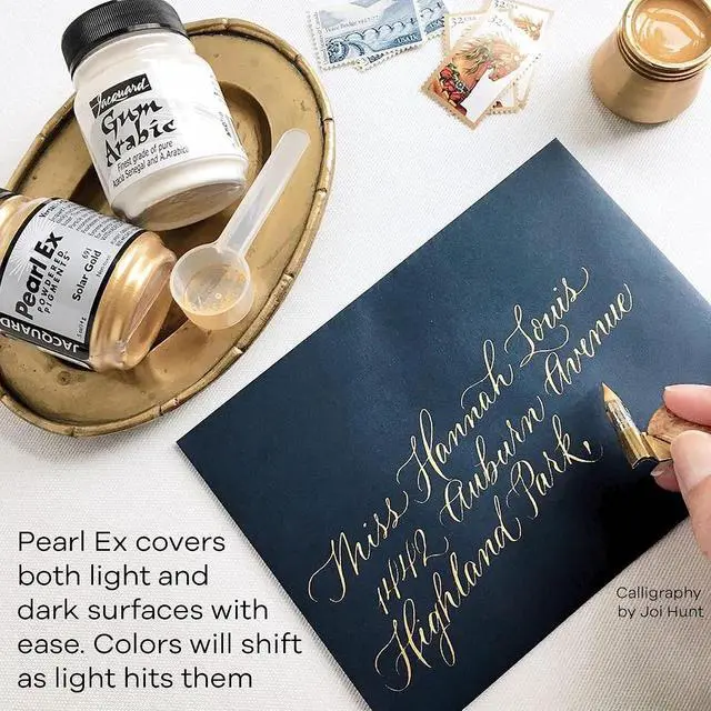 Alt view image 7 of 7 - Jacquard Pearl Ex Pigment Powder 0.75 oz Pearl White - Loose Mica Powder for Epoxy Resin, Watercolors, Calligraphy Ink & Clay - Epoxy Pigment Powder - Epoxy Resin Color