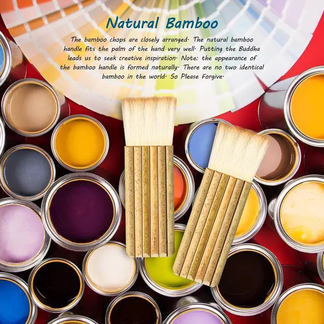 Alt view image 6 of 7 - Tenare 2 Pcs Hake Brush for Watercolor Bamboo Blender, Classic Style