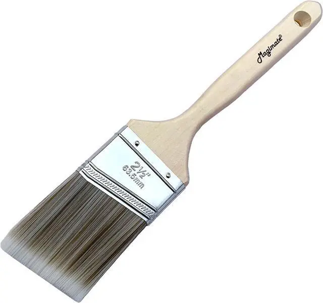 Main image of Magimate 2-1/2" Inch Angle Sash Brush Long Wood Handle Cut-in Painting