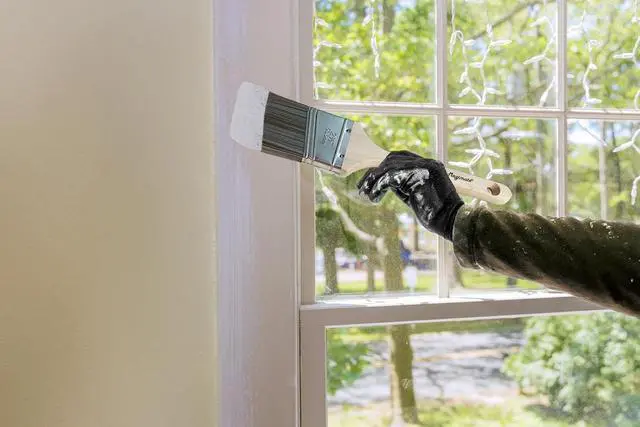 Alt view image 7 of 7 - Magimate 2-1/2" Inch Angle Sash Brush Long Wood Handle Cut-in Painting