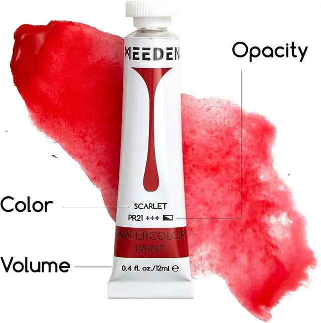 Alt view image 3 of 6 - MEEDEN Watercolor Paint Tubes Set: 12 x 12ml (0.4 oz) Colors Painting Set