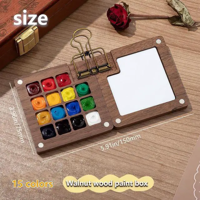 Alt view image 2 of 7 - EVOCKAY Mini Watercolor Paint Set Portable Watercolor Kit for Adults Travel Watercolors Paint with Sketchbook Mixing Palette and Drawing Pad Perfect for On The Go Creativity and Art Exploration