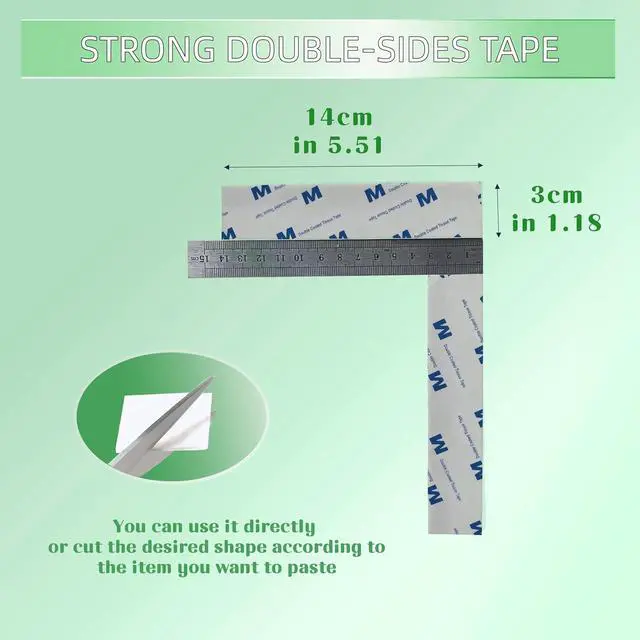 Alt view image 4 of 7 - 20 Pcs Double Sided EVA Foam Sticker use for Shelf Dividers Tape Interlocking Adhesive Pads,Heavy Duty Pre-Cut,Super-Sticky Strong Pads Rectangle Shape Waterproof for Walls Picture, Car