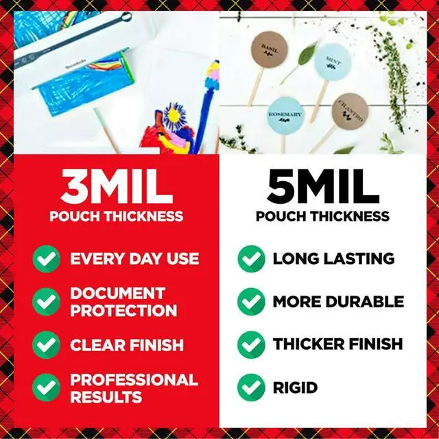 Alt view image 3 of 7 - Scotch Thermal Laminating Pouches 5 Mil, 7 x 5 Inches, Photo Size, 20-Pack Clear, Durable, Photo-Safe Laminating Sheets for Home, Office, or School Use 20 Count