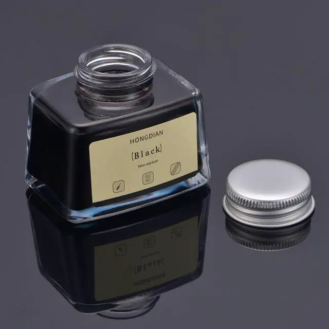 Alt view image 4 of 6 - Asvine Hongdian Fountain Pen Bottled Ink Black, 60ml Fountain Pen Bottled Ink, Non Carbon