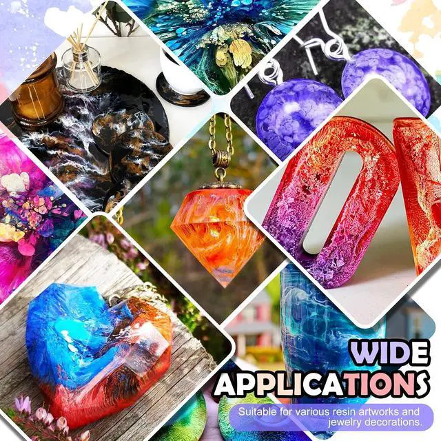 Alt view image 7 of 7 - White Alcohol Ink for Epoxy Resin, 7oz Alcohol Ink, Alcohol Inks for Resin, Concentrated Resin Pigment Alcohol-Based Resin Ink Suitable for Coaster, Tumbler, Resin Artworks and Jewelry Decorations