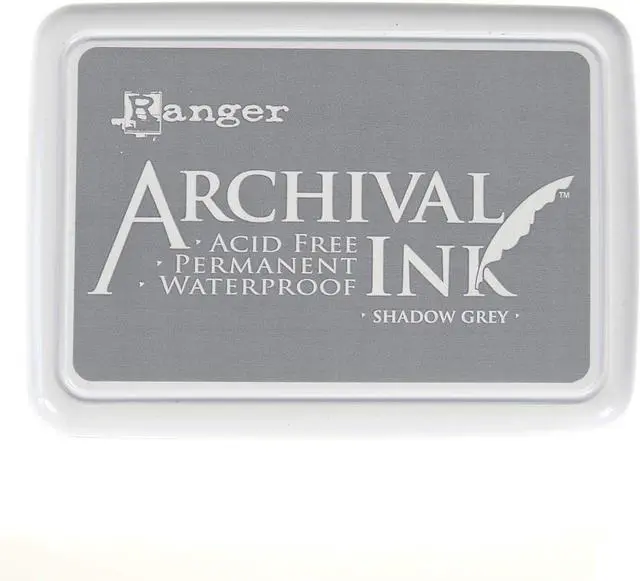 Main image of Ranger AIP52517 Archival Ink Pad Shadow Grey, 6.9 x 9.8 x 1.8 cm