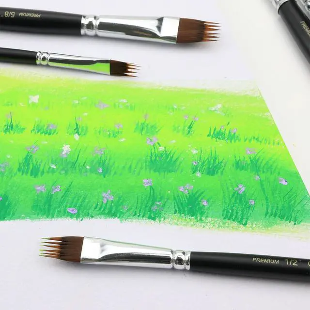 Alt view image 6 of 10 - Grainer Brush Set, Texture Paint Brushes for Acrylic, Watercolor & Oil
