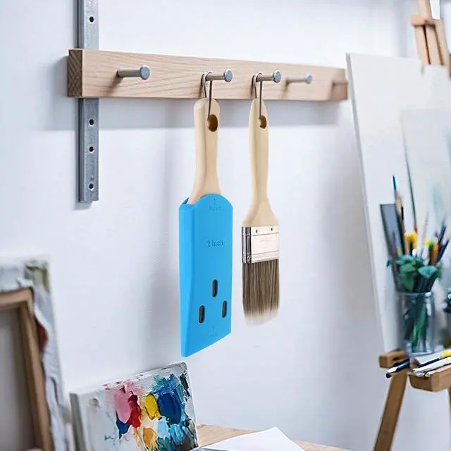 Alt view image 4 of 6 - HOMDSG 3 Pack Paint Brush Protector Covers, Fits 2" Flat & Angled Brushes