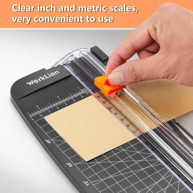 Alt view image 2 of 7 - WORKLION Small Paper Trimmer, Portable Paper Cutter for Label, Origami, Card, Photo, Coupon, Scrapbook, Cardstock, Laminated Paper, and Craft Project
