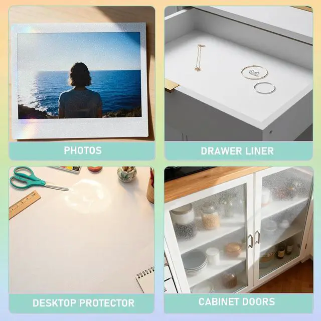 Alt view image 5 of 7 - ReWallpaper Matte Self Laminating Sheets Clear Vinyl Film 17.5in x 6.5ft