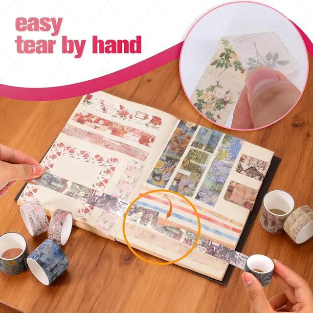 Alt view image 3 of 7 - 24 Rolls Flower Decorative Washi Tape Set(Romantic Eternal Series)
