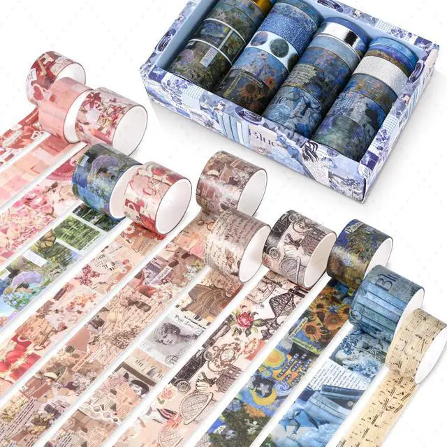 Alt view image 4 of 7 - 24 Rolls Flower Decorative Washi Tape Set(Romantic Eternal Series)