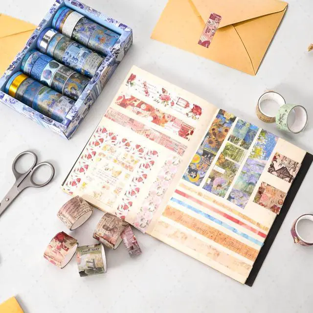 Alt view image 5 of 7 - 24 Rolls Flower Decorative Washi Tape Set(Romantic Eternal Series)