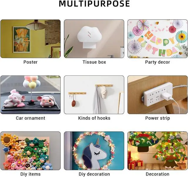 Alt view image 5 of 7 - 3 Rolls Double Sided Tape, Nano Tape, Transparent Adhesive Tape, Traceless Adhesive Tape, Removable, Washable, Reusable, Suitable for Carpets, Photo Walls, 9.85 Feet Per Roll
